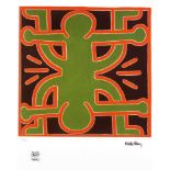 Keith Haring (1958-1990), figürliche Komposition, Gicleedruck auf Maschinenbütten mit