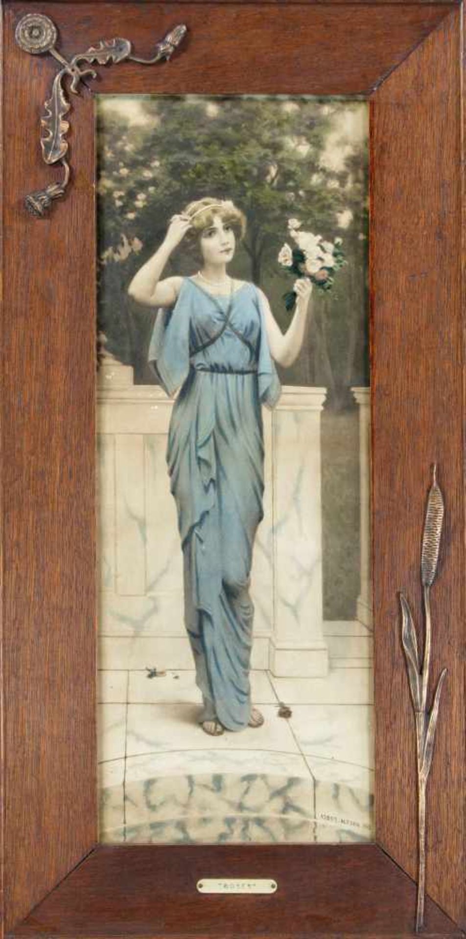 Abbey Altson (1864-1949), nach, Paar kol. Lichtdruck des Jugendstil nach Gemälden vonAbbey Altson um