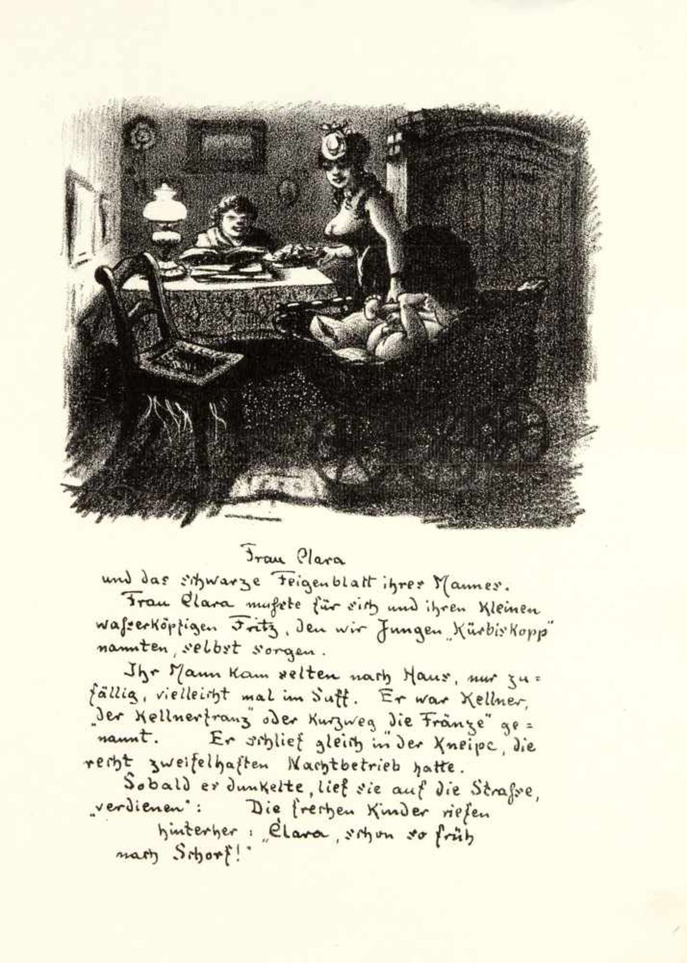 Heinrich Zille (1858-1929). Zwanglose Geschichten und Bilder, Frahment des graphischenHauptwerks mit - Bild 3 aus 4