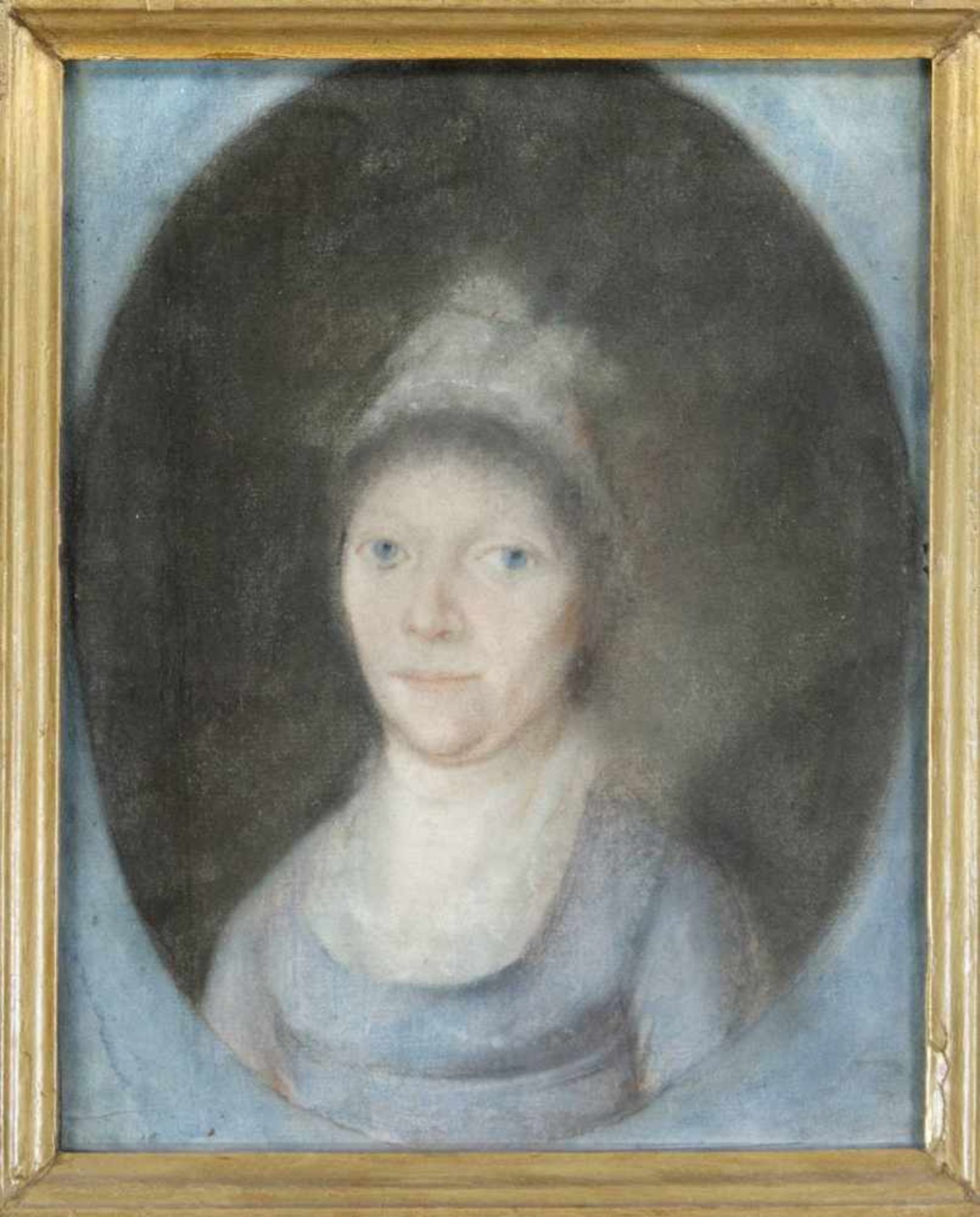 Anonymer Bildnismaler 1. H. 19. Jh., Paar Biedermeierportraits, Pastellkreide auf Papier,unsign., 27