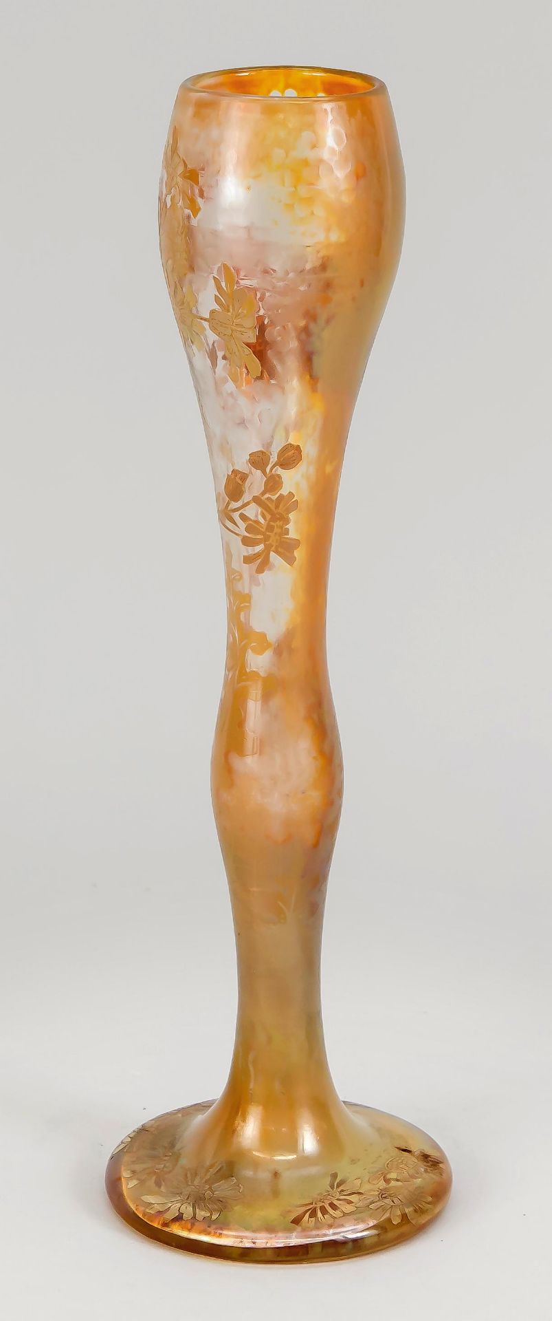 Jugendstil-Vase, Frankreich um 1900, Désiré Christian, Meisenthal, Lothringen, EntwurfArmand - Bild 2 aus 2