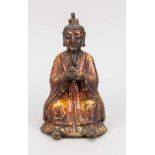 Bronzefigur eines daoistischen Unsterblichen, China, wohl Ming-zeitlich (16./17. Jh.)