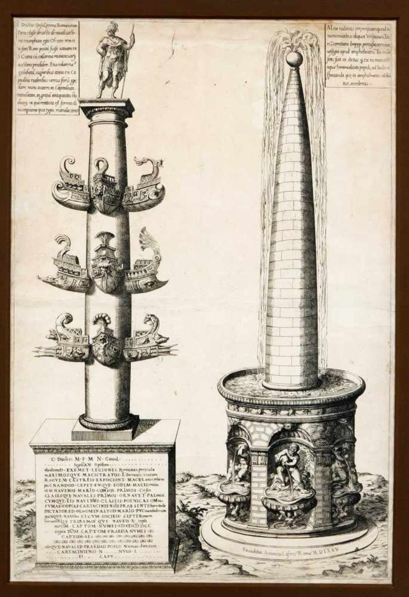 Zwei Stiche aus dem "Speculum Romanae Magnificentiae" von Lafreri: "Luci Septimii Severi - Bild 2 aus 2