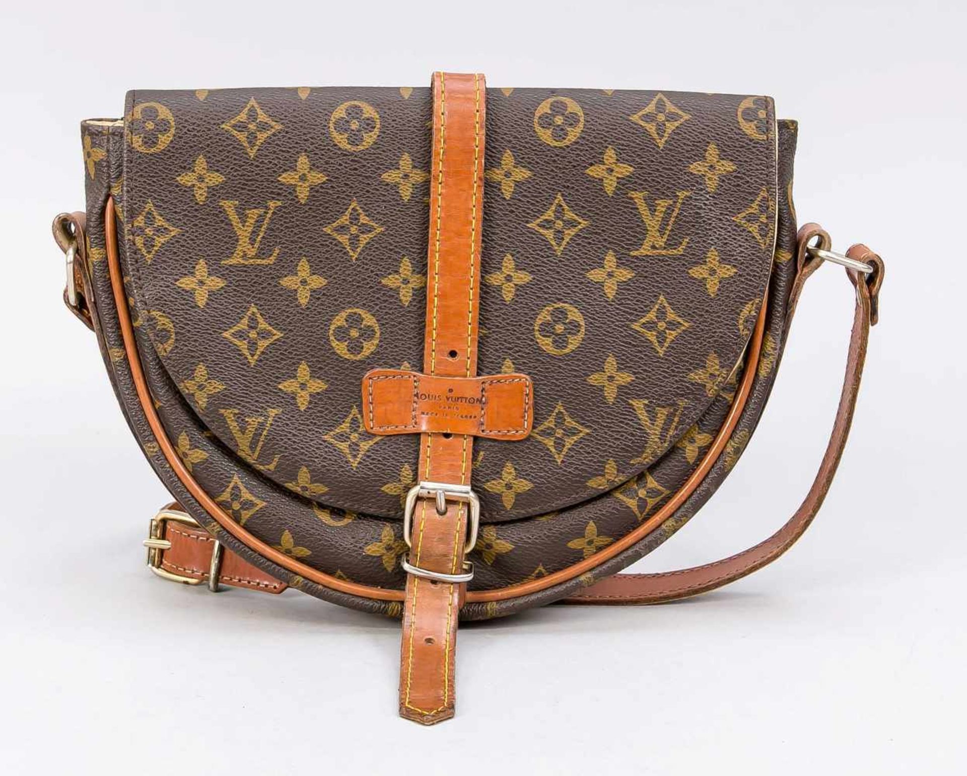 Louis Vuitton Tasche "Chantilly", Frankreich (Paris), 2. H. 20. Jh., Leder, Monogramm