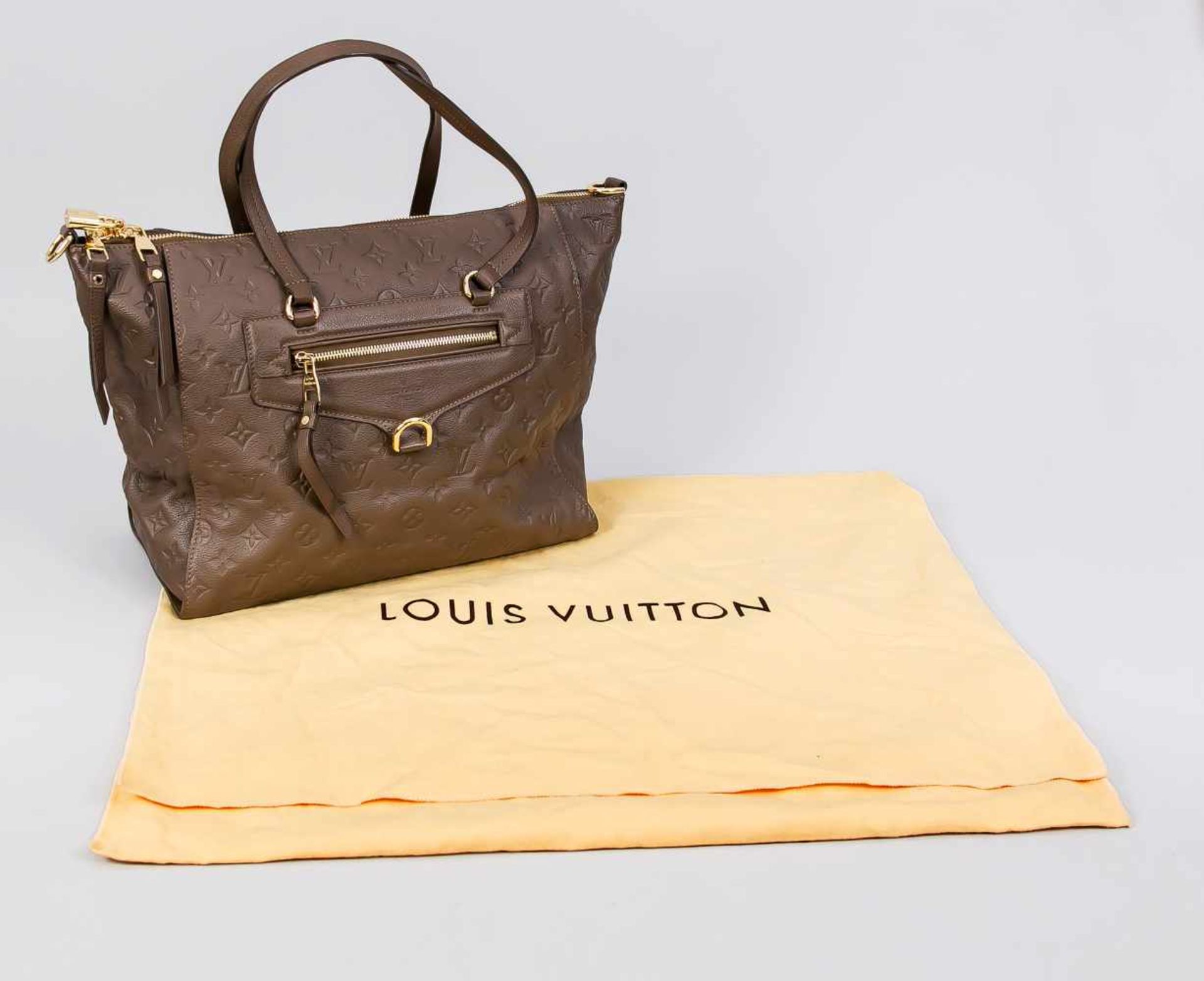 Handtasche Louis Vuitton, 20./21. Jh., Monogram Empreinte, Leder. Reißverschluss mit