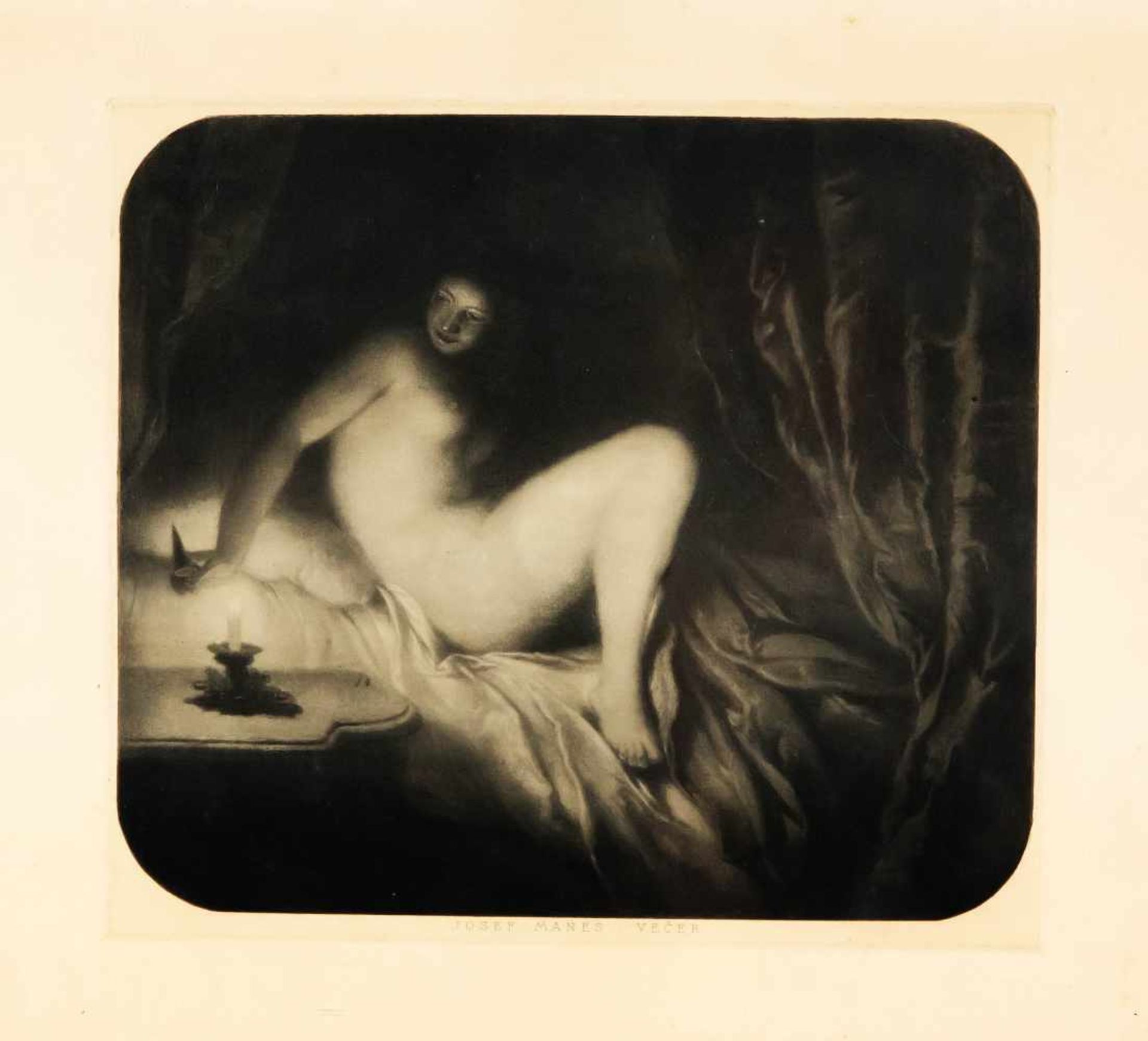 Josef Mánes (1820-1871), bedeutender tschechischer Maler des 19. Jh., zwei erotische - Image 2 of 2
