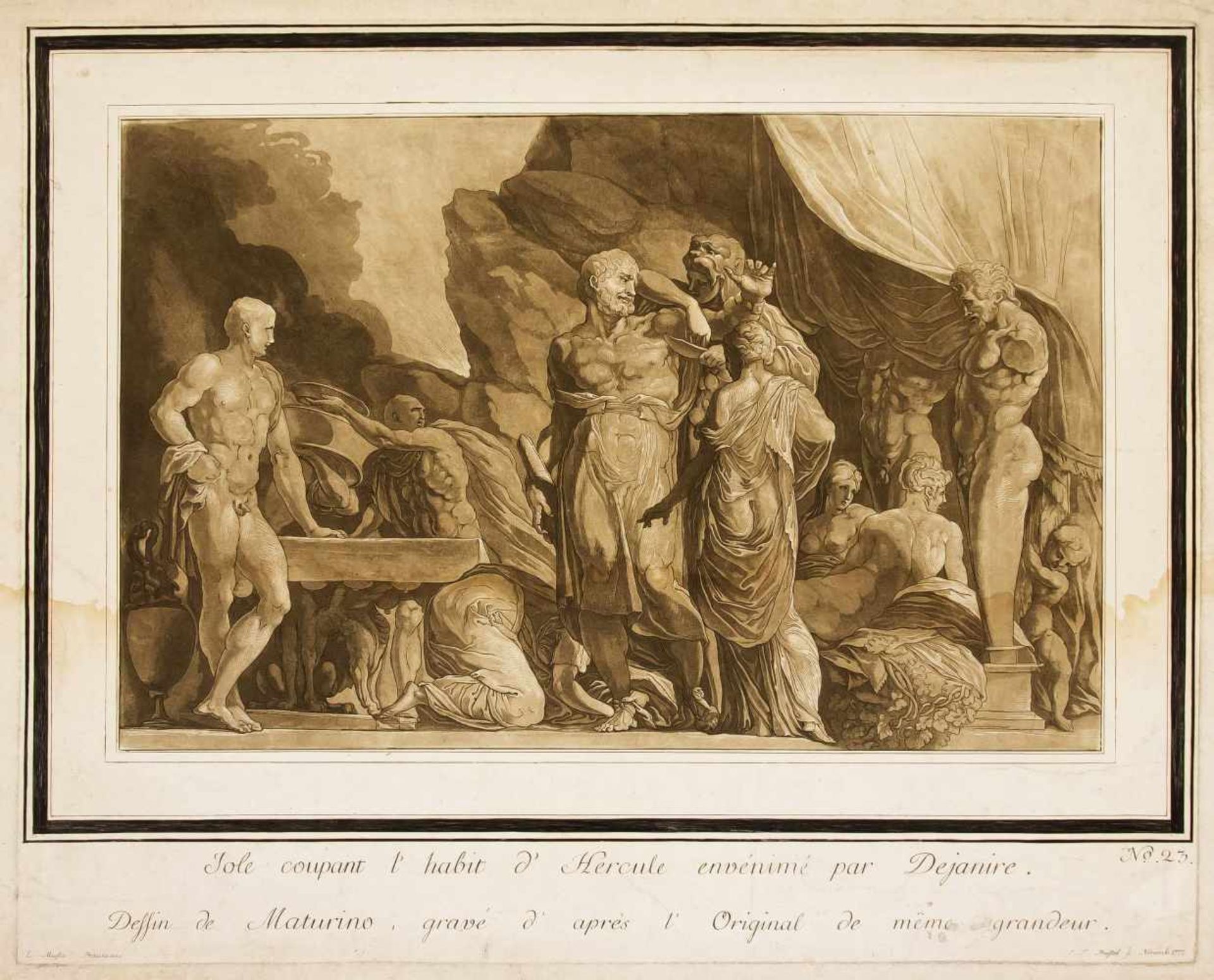 Johann Theophilus Prestel (1739-1808) nach Francesco Primaticcio (1504-1570), Jole