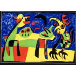 Joan Miró (1893-1983), "Revue artistique", Farblithographie, 1953, u. re. im Stein
