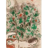 Marc Chagall (1887-1985), "Paradies", Farblithographie aus den Blättern zur Bibel, 1960,