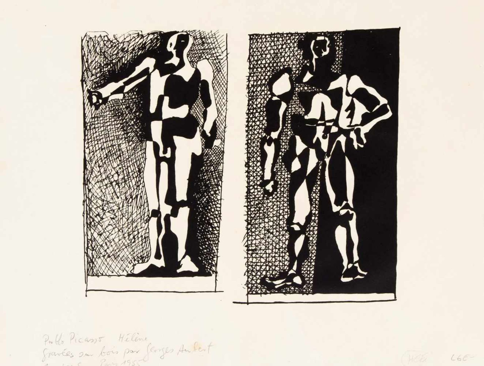 Pablo Picasso (1881-1973), Konvolut von drei Lithographien aus dem Portfolio "Helene chez