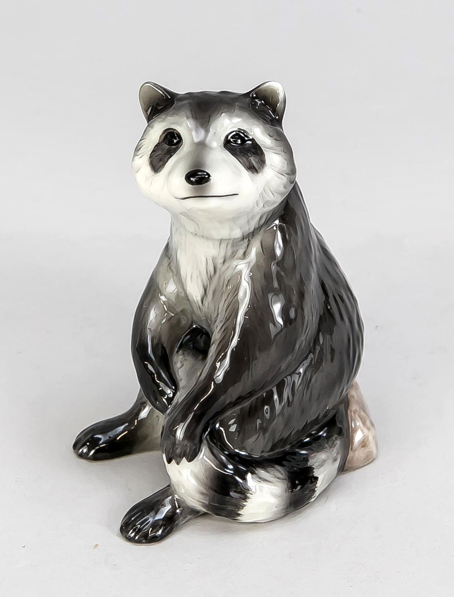 Waschbär, Royal Copenhagen, um 2000, 1. W., Entwurf Allan Therkelsen, Modellnr. 053,