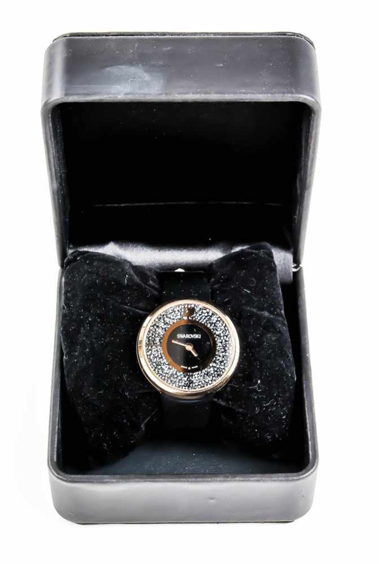 Swarovski Crystalline Pure Designer Watch, Mod. 5045371, Stahlgehäuse rose vergoldet mit