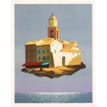 Emile Gaud (*1929), "Saint Tropez", Farbserigraphie auf festem Velin, u. re. handsign., u.