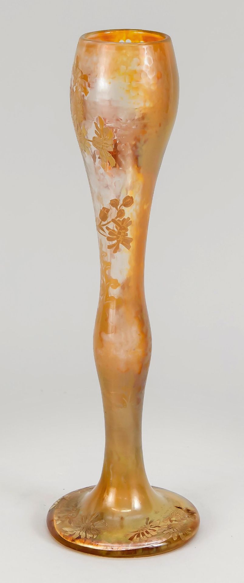 Jugendstil-Vase, Frankreich um 1900, Désiré Christian, Meisenthal, Lothringen, Entwurf - Bild 2 aus 2