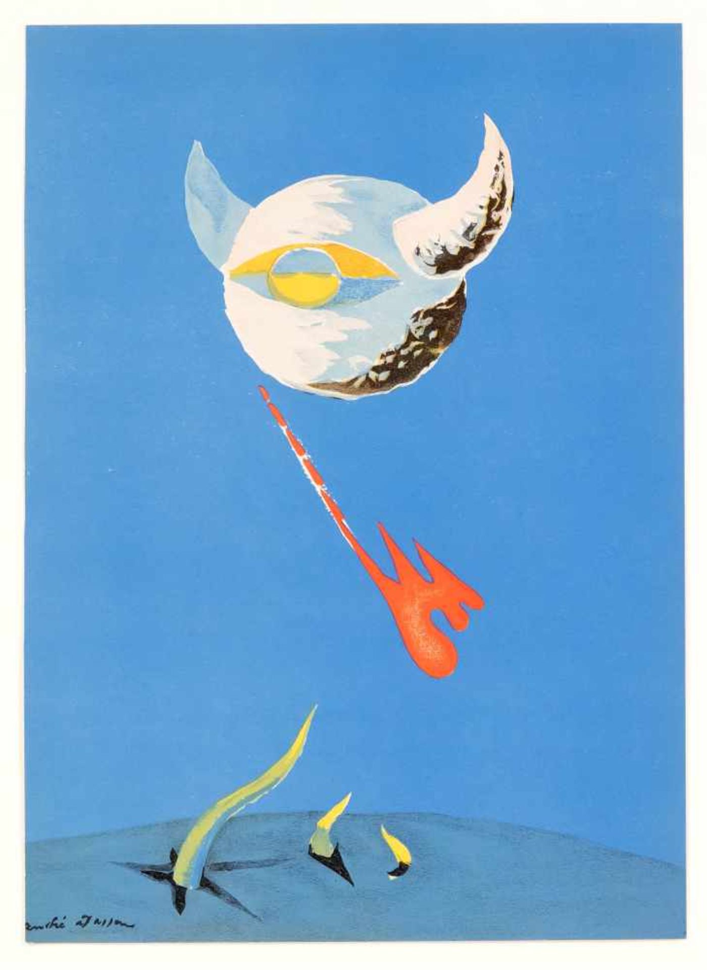 André Masson (1896-1987), "The Moon", Farblithographie, Teriade für Verve Paris 1938, im
