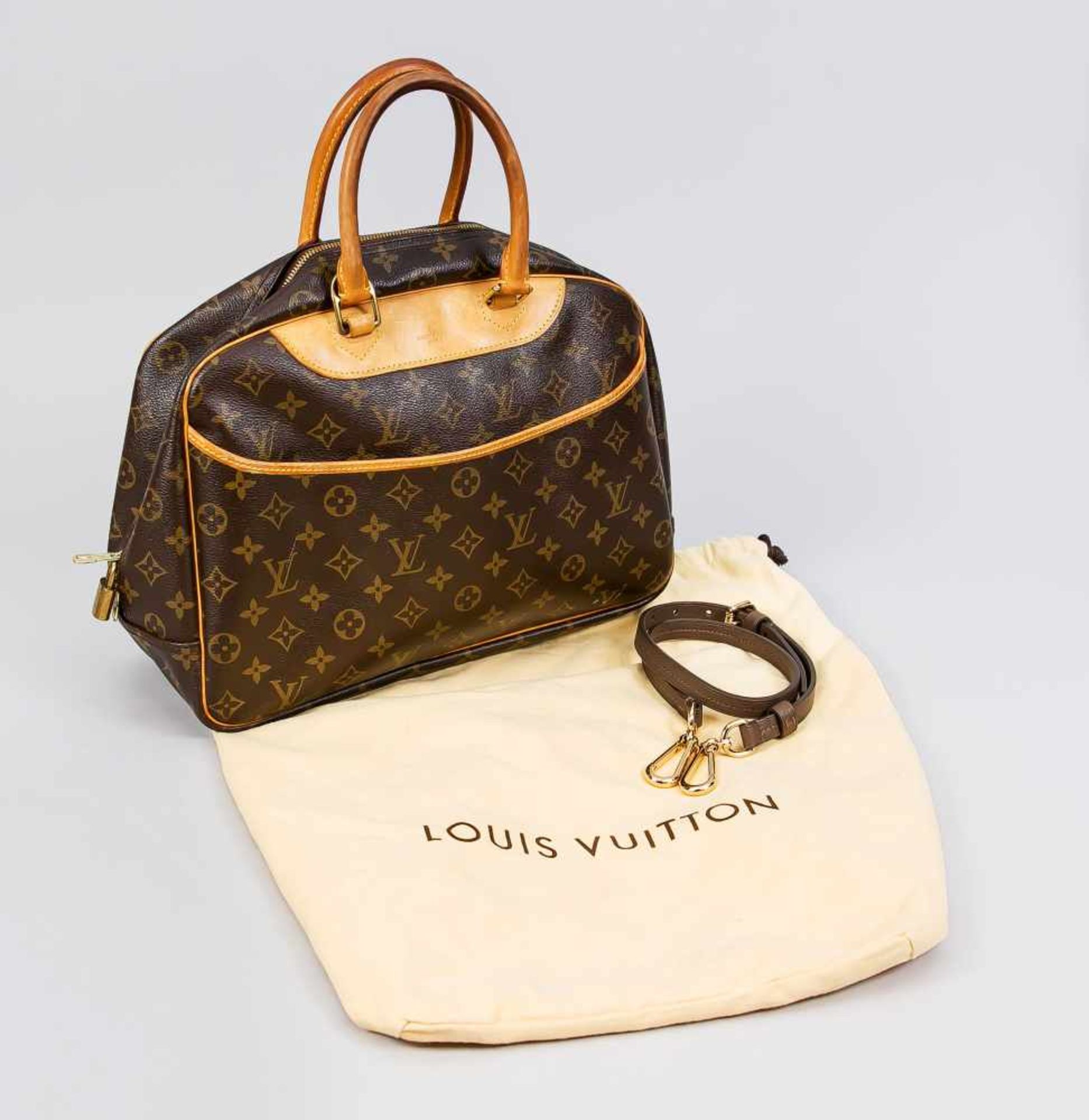 Handtasche Louis Vuitton, 2. H. 20. Jh., Monogram Canvas. Reißverschluss mit Schloss (kein