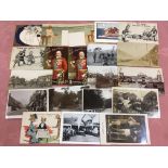 MIXED POSTCARDS WITH ABERFAN RP, BRAINTREE RP, HULL RP, LOUIS WAIN, ETC.