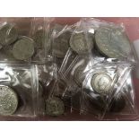 GB COINS: TUB OF PRE 1947 SILVER, FACE APPROX. £3-60