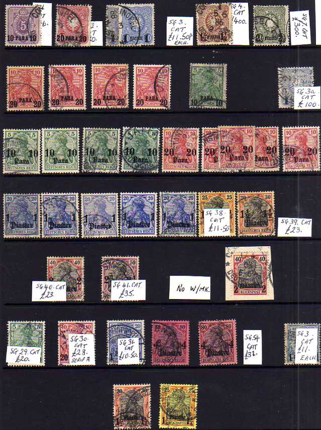 GERMAN POST OFFICES IN TURKISH EMPIRE: MAINLY USED COLLECTION WITH SETS AND HIGH VALUES, SHADES, POS - Image 2 of 3