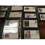 USA: BOX WITH AN EXTENSIVE COLLECTION 1936-83 FIRST DAY COVERS IN TEN ALBUMS