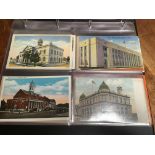 AN ALBUM WITH A COLLECTION OF USA POST OFFICE POSTCARDS (APPROX 58)
