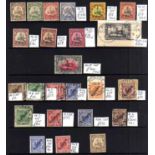GERMAN COLONIES: CAROLINE ISLANDS: MAINLY USED COLLECTION WITH 1899-1900 OVERPRINTS, 1901-10 3m ON P