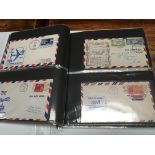 USA: BOX COVERS INCLUDING AIR MAIL, ALSO MINT STAMPS ETC.