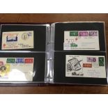 GB: ALBUM FDC 1936-70 WITH SOME BETTER ILLUSTRATED INCLUDING 1957 PARLIAMENT, 1958 GAMES, EARLY PHOS