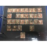 GB: ALBUM OF 1d IMPERFS, STARS AND PLATES, VERY MIXED CONDITION, THE IMPERFS WITH SOME FOUR MARGIN E