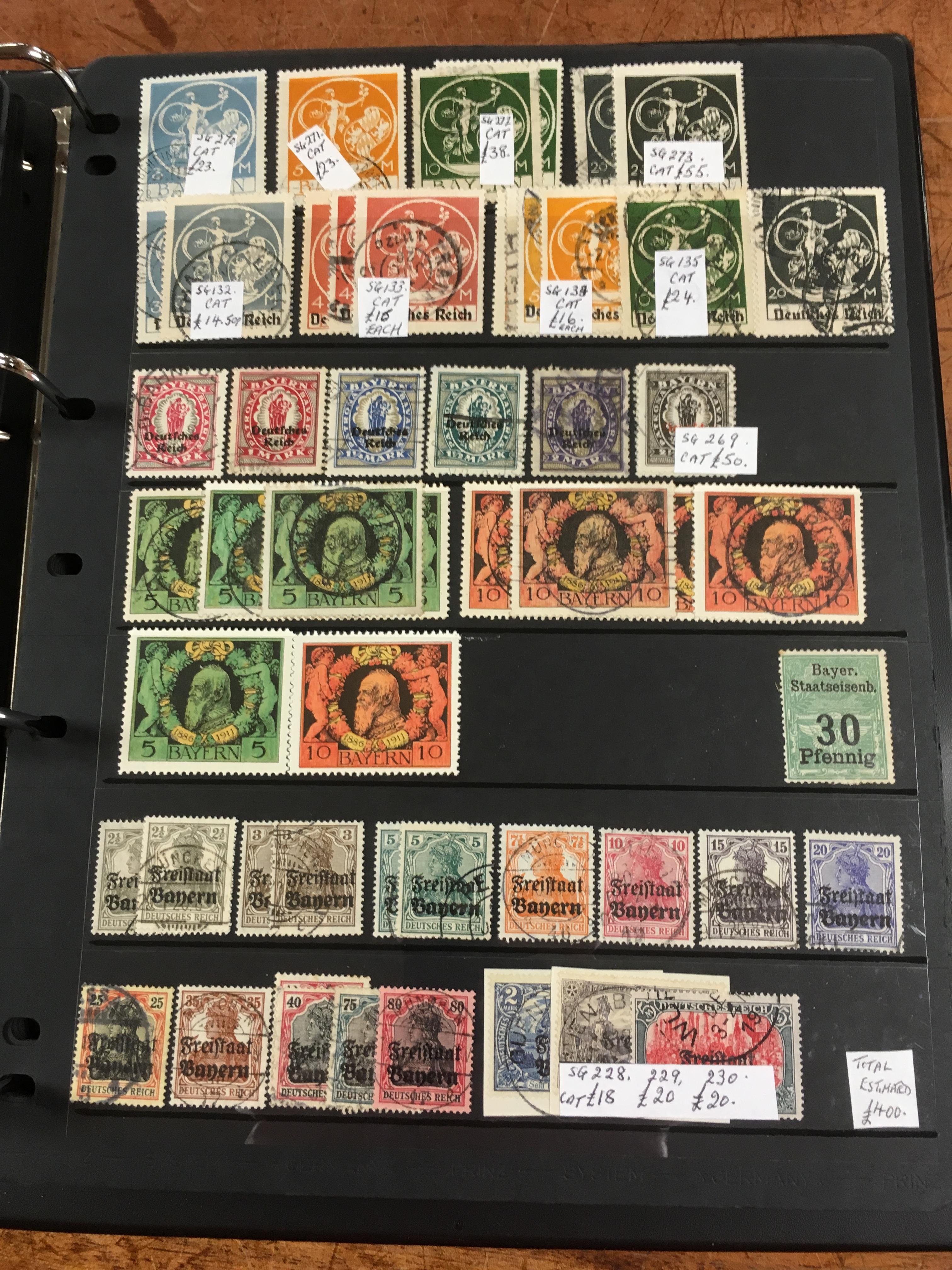 GERMAN STATES: BINDER WITH AN EXTENSIVE COLLECTION, MOST STATES WELL REPRESENTED WITH SOME DUPLICATI - Image 3 of 9