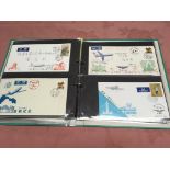 CHINA: BINDER WITH c1981-97 COVERS AND CARDS, 1982 LIAO DYNASTY MINISHEET FDC, AIRMAILS, ETC. (APPRO
