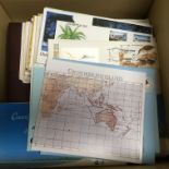 COCOS (KEELING) ISLANDS: BOX WITH A COLLECTION IN AN ALBUM, PRESENTATION PACKS AND FDC