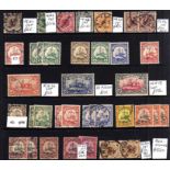 GERMAN COLONIES: CAMEROUN: USED COLLECTION WITH 1897-8 SET, 1900-11 NO WMK 1m, 2m, 5m ETC., SOME SHA