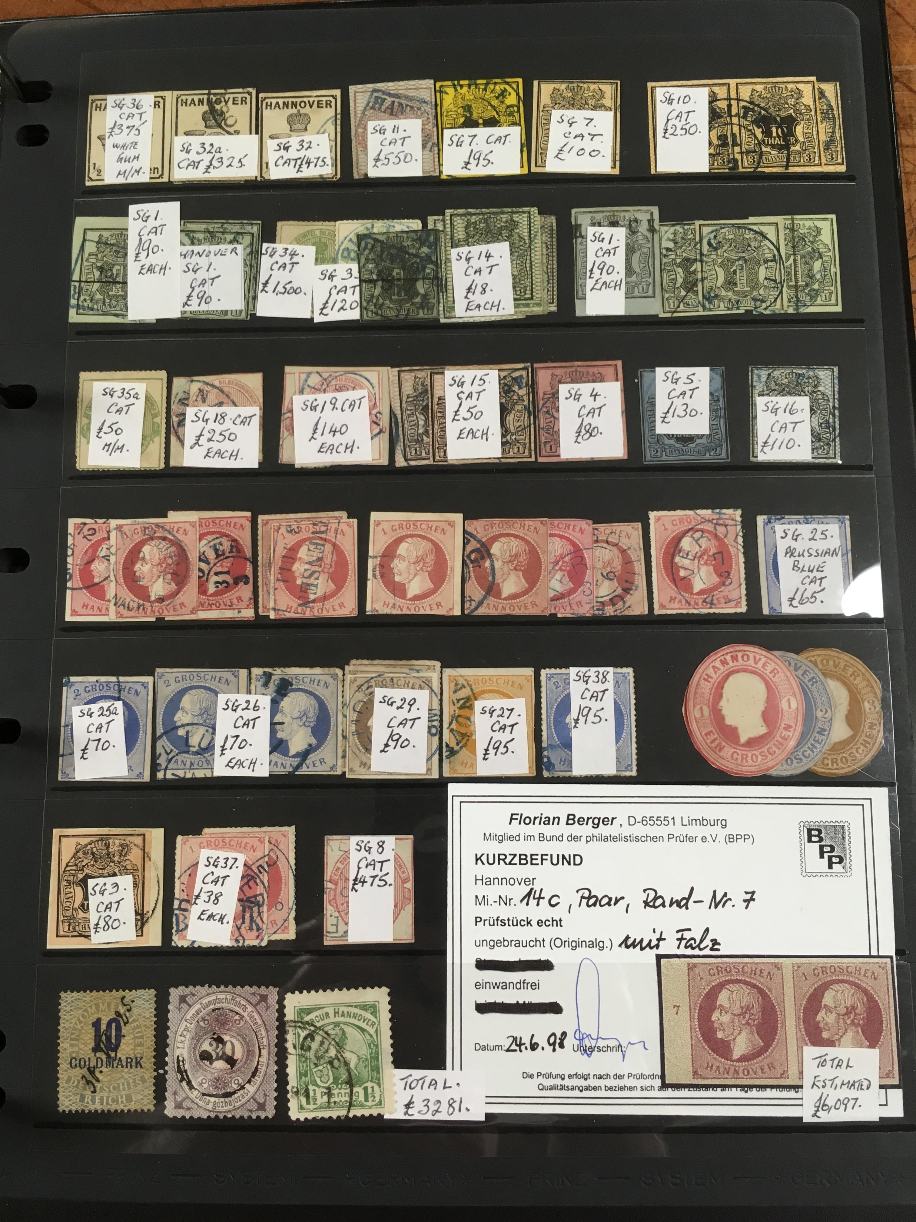 GERMAN STATES: BINDER WITH AN EXTENSIVE COLLECTION, MOST STATES WELL REPRESENTED WITH SOME DUPLICATI - Image 8 of 9