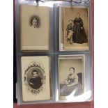 ALBUM OF CDV, MANY BY NORFOLK PHOTOGRAPHERS, FEW OTHER EARLY PHOTOGRAPHS (APPROX. 60)