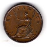 GB COINS: GEORGE 3rd. PENNY, 1806, HIGH GRADE