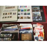 GB: BOX WITH MINT DECIMAL 1980-2009 IN THREE ALBUMS, ALSO A FEW PRESENTATION PACKS AND BOOKLETS