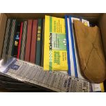 BOX OF ACCESSORIES, MOUNTS, SMALL STOCKBOOKS, HINGES, ETC.