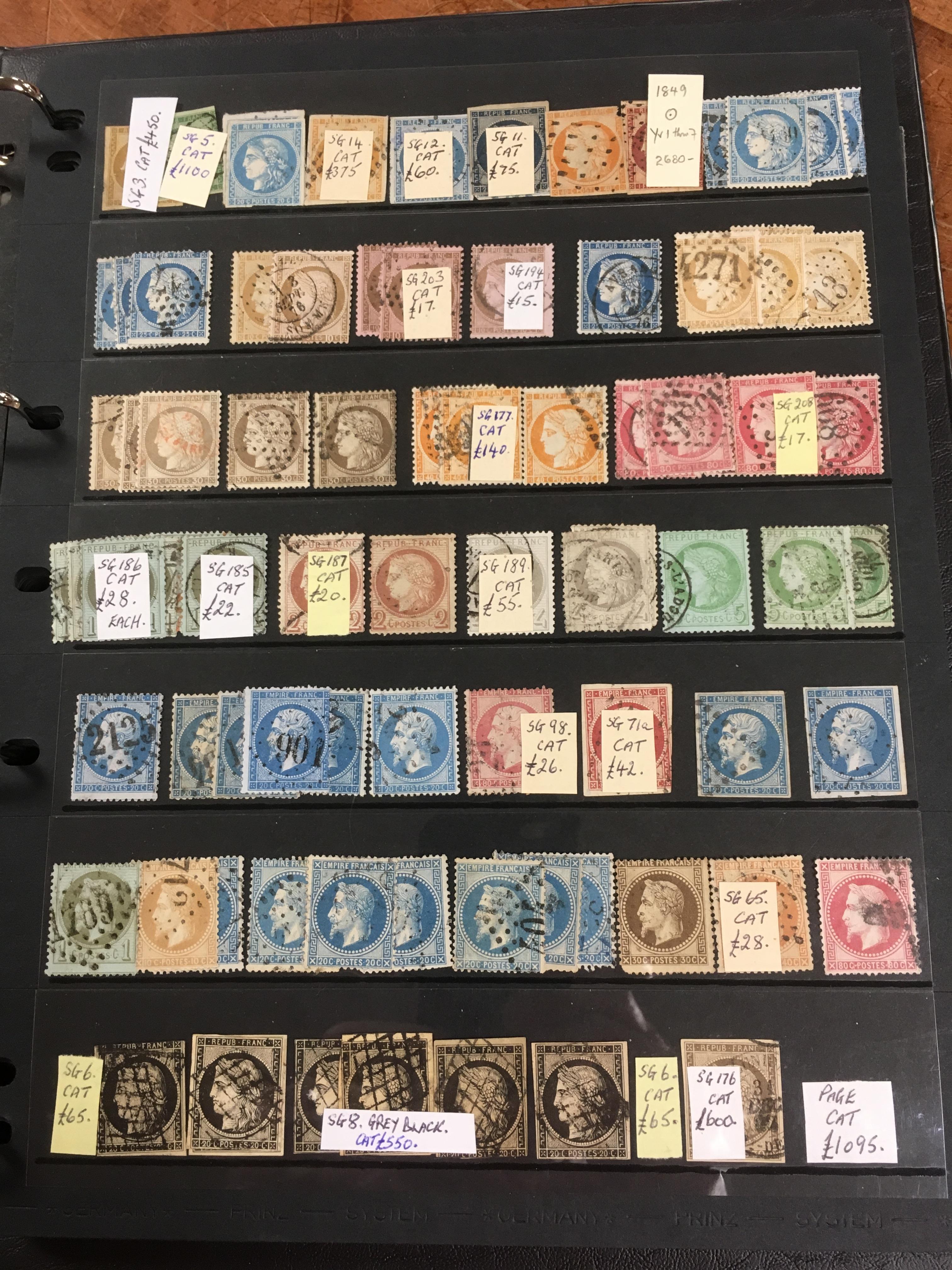 FRANCE: 1849-1944 MAINLY USED COLLECTION ON HAGNERS IN A BINDER. GOOD RANGE OF NAPOLEON AND CERES HE - Image 4 of 7