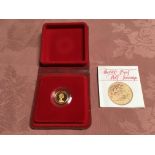 GOLD COINS: GB HALF SOVEREIGN, 1980 PROOF IN CASE