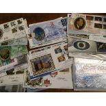 GB: SMALL BOX BENHAM SIGNED FDC, FEW OTHER SIGNED COVERS (44)