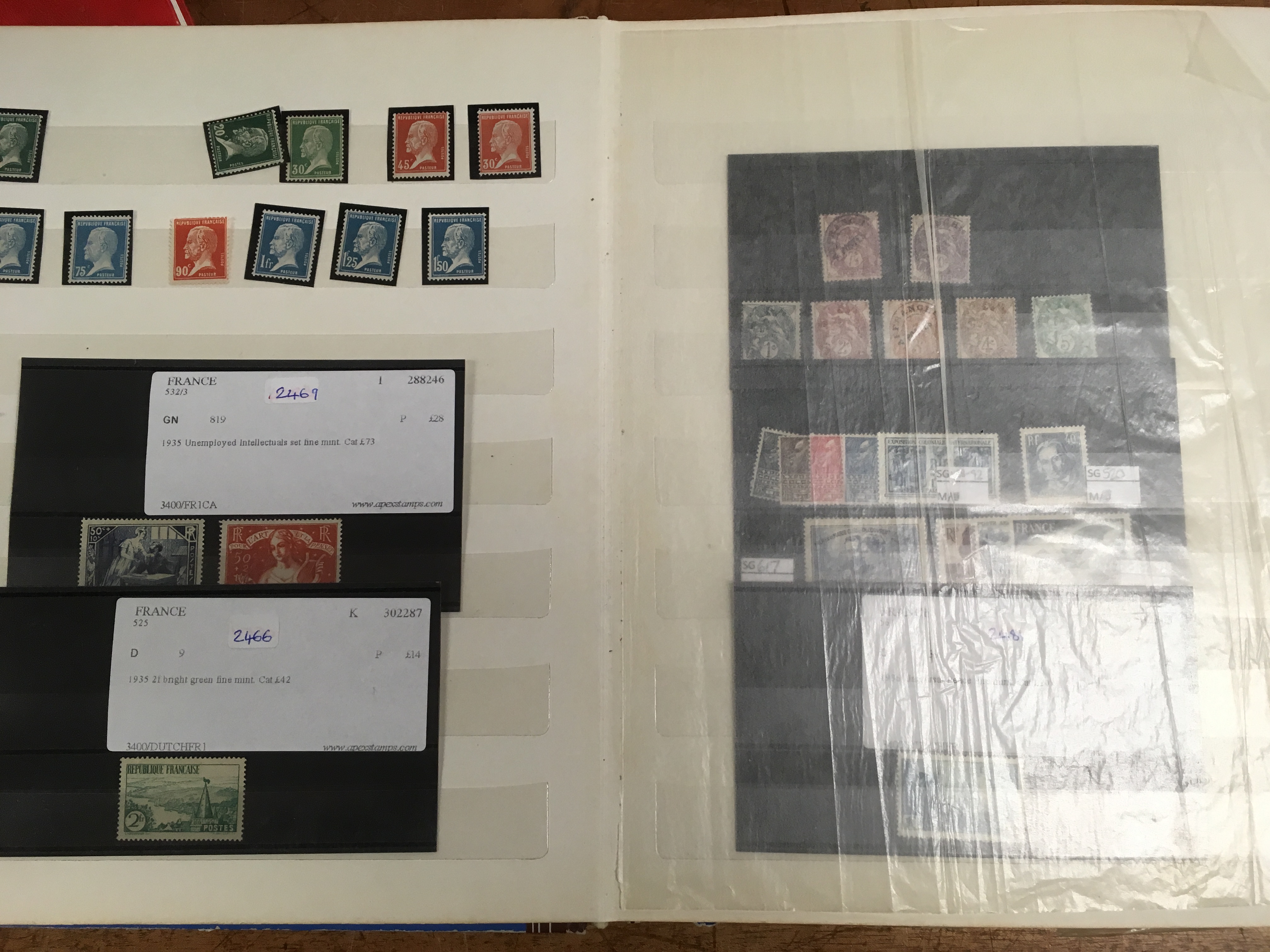 FRANCE STOCKBOOK WITH 1920-40 MINT INCLUDING SINKING FUND, 1937 MUSEUMS PAIR, PRE- CANCELS ETC - Image 2 of 2