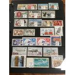 FRENCH COLONIES: BINDER WITH EXTENSIVE MINT OR USED COLLECTION POST WW2 ST PIERRE, POLYNESIA, WALLIS