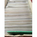 BOX WITH EX DEALERS POSTCARD STOCK: WALES, FEW BETTER CARDS, COLLIERIES ETC. (APPROX 450)