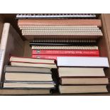 BOX OF GB LITERATURE INCLUDING OSBORNE: TWOPENCE BLUE PLATES 1-15, GBPS PLATING OF THE PENNY VOLUMES