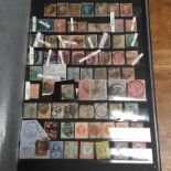 GB: STOCKBOOK OF ALL REIGNS COLLECTOR'S DUPLICATES, USED FROM 1841 WITH 1867-83 5/- PLATE ONE, £1 LI