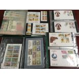 BAHRAIN: BOX WITH 1976 -92 MINT SETS AND FDC IN STOCKBOOK AND LOOSE