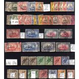 GERMAN COLONIES: SOUTH WEST AFRICA: MAINLY USED COLLECTION WITH 1897-1900 NO HYPHEN 25pf, 1901 NO WM
