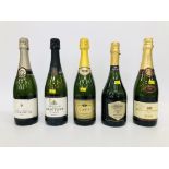 BOTTLE CHAMPAGNE + BOTTLE EXTRA DE CODORNIU BRUT AND BOTTLE MONTOYA CAVA BRUT AND BOTTLE CLOS