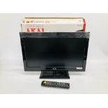 AKAI 22 INCH FULL HD LED TV (WITH BOX + REMOTE) PLUS ROADSTAR DVD 1020 PLAYER WITH REMOTE - SOLD AS